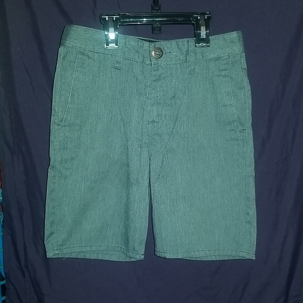 Volcom Young Men's Charcoal Grey Frickin Chino Style Shorts